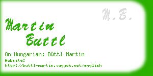 martin buttl business card